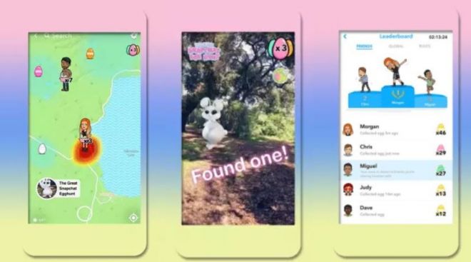 Snapchat lança jogo de “caça aos ovos de Páscoa”